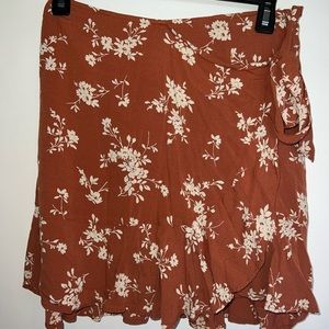 Abercrombie and Fitch Front Tie Floral Skirt